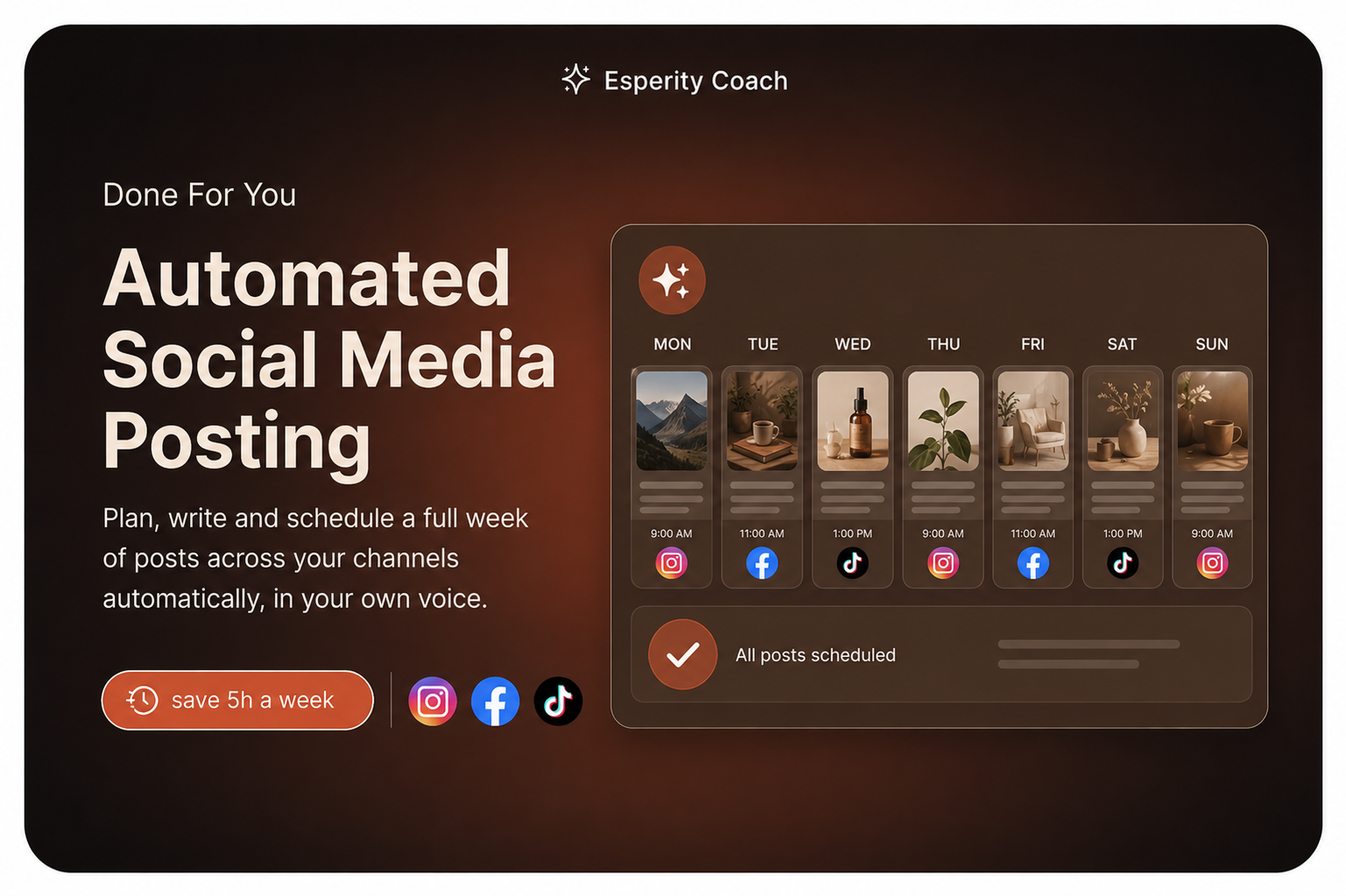 Automated social media posting